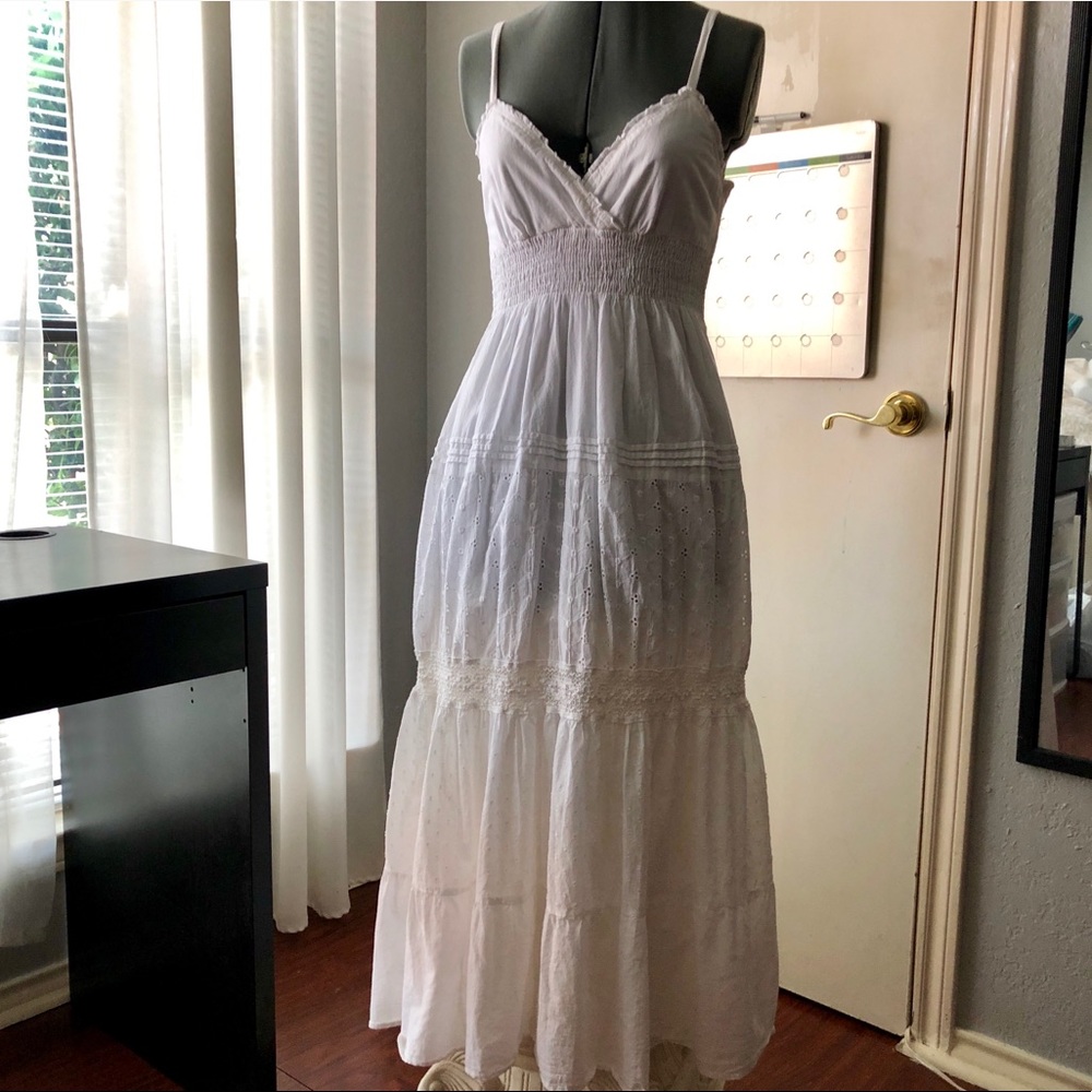 Speed Control White Maxi Dress